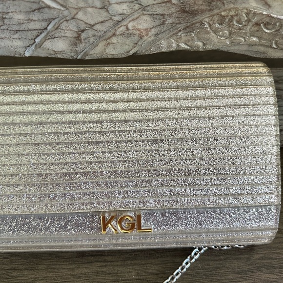 Kurt Geiger Silver Clutch with Multicolor Gems - Picture 4 of 7